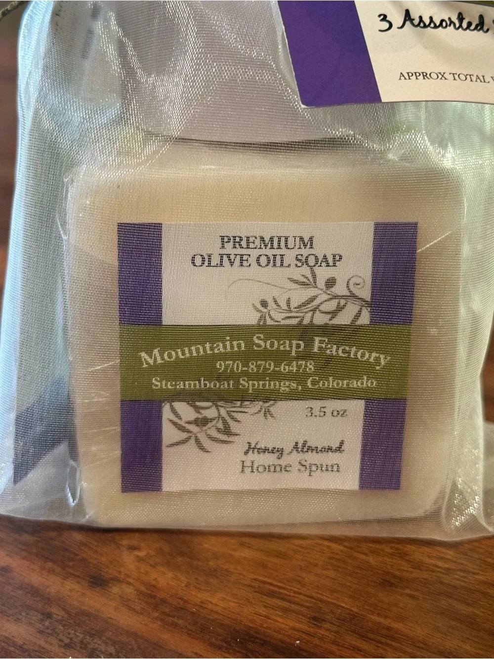 NWT - Mountain Soap Factory Premium Olive Oil Bar Soap Sampler
